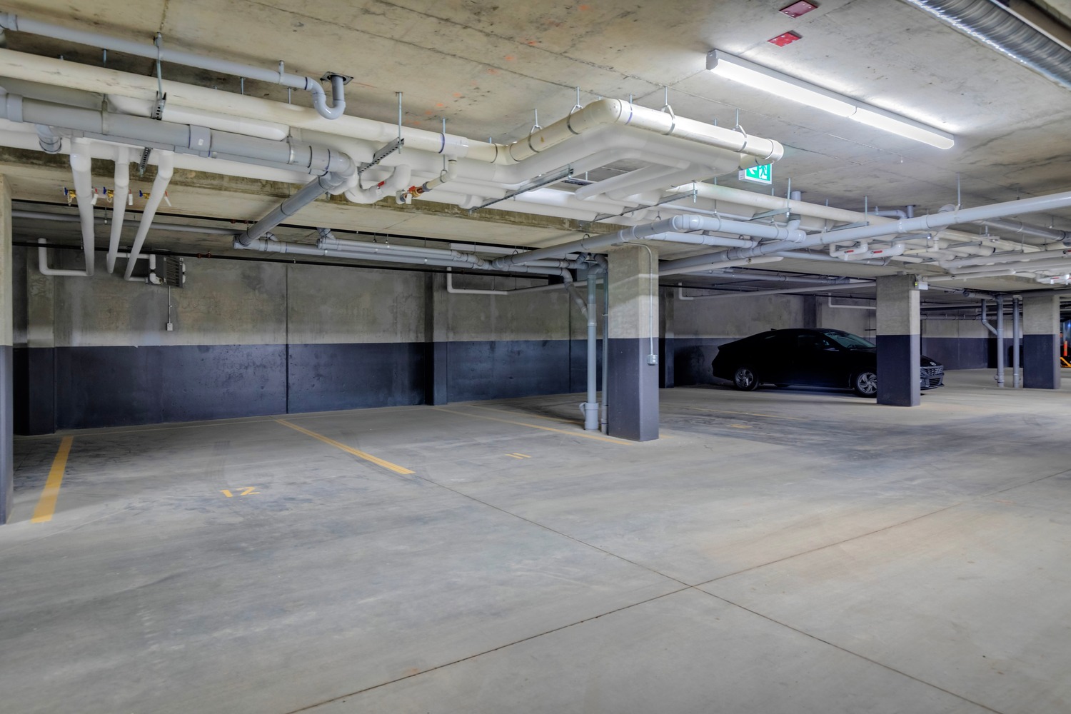 Heated underground parking